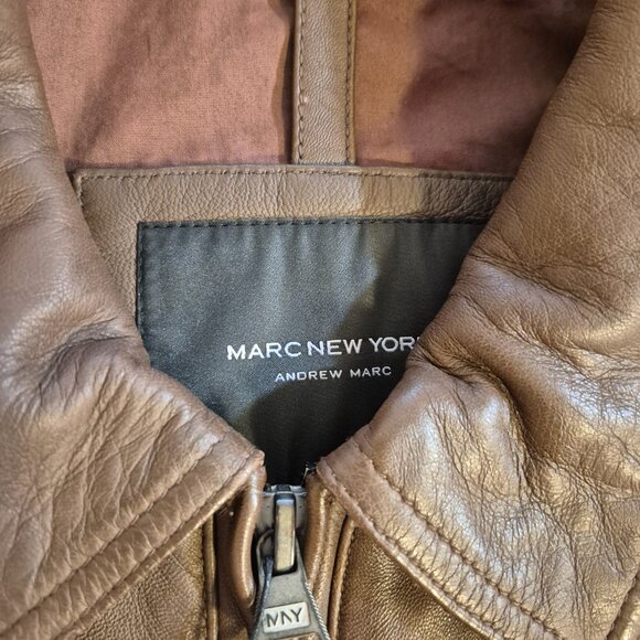 ANDREW MARC leather jacket - Picture 2 of 16